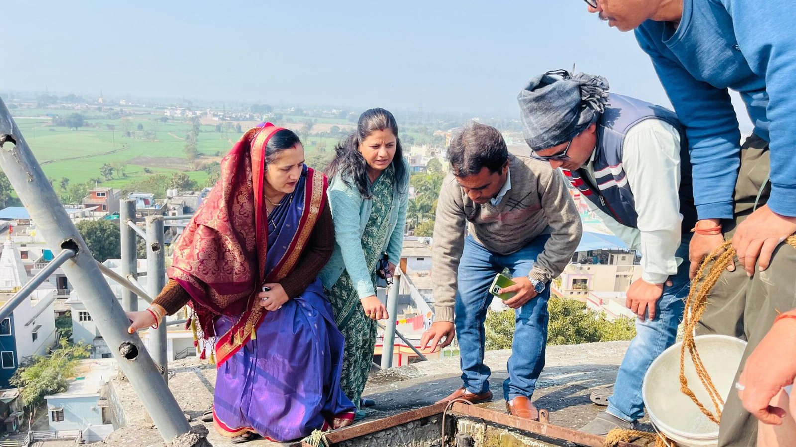 Cleaning mission of Napa for pure drinking water, Chairman and CMO inspected the tanks